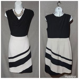 Studio One 1pc cowl neck rear zip dress size 10